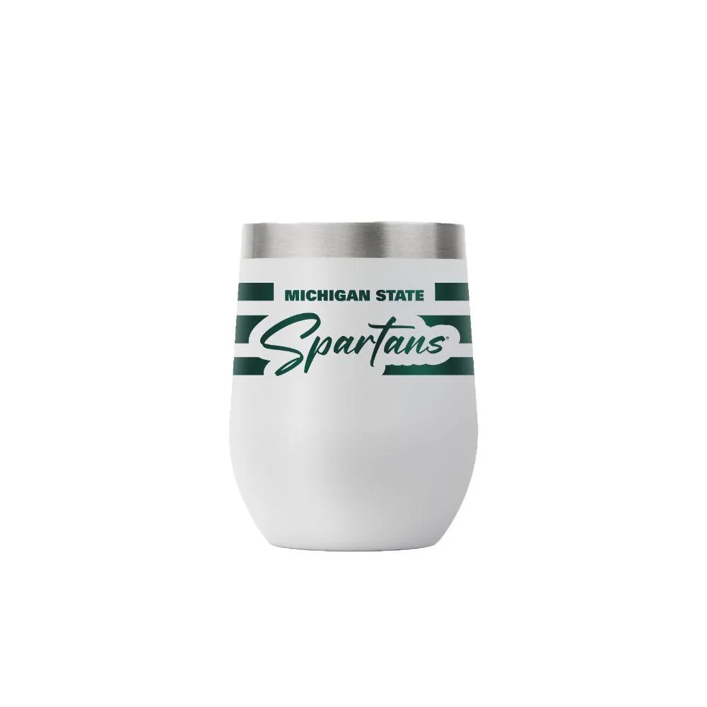  Spartans | Michigan State Gametime Sidekicks 12oz Script Stripe Stemless Tumbler | Alumni Hall