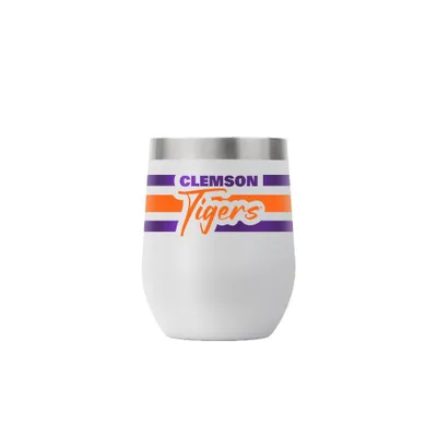  Clemson | Clemson Gametime Sidekicks 12oz Script Stripe Stemless Tumbler | Alumni Hall