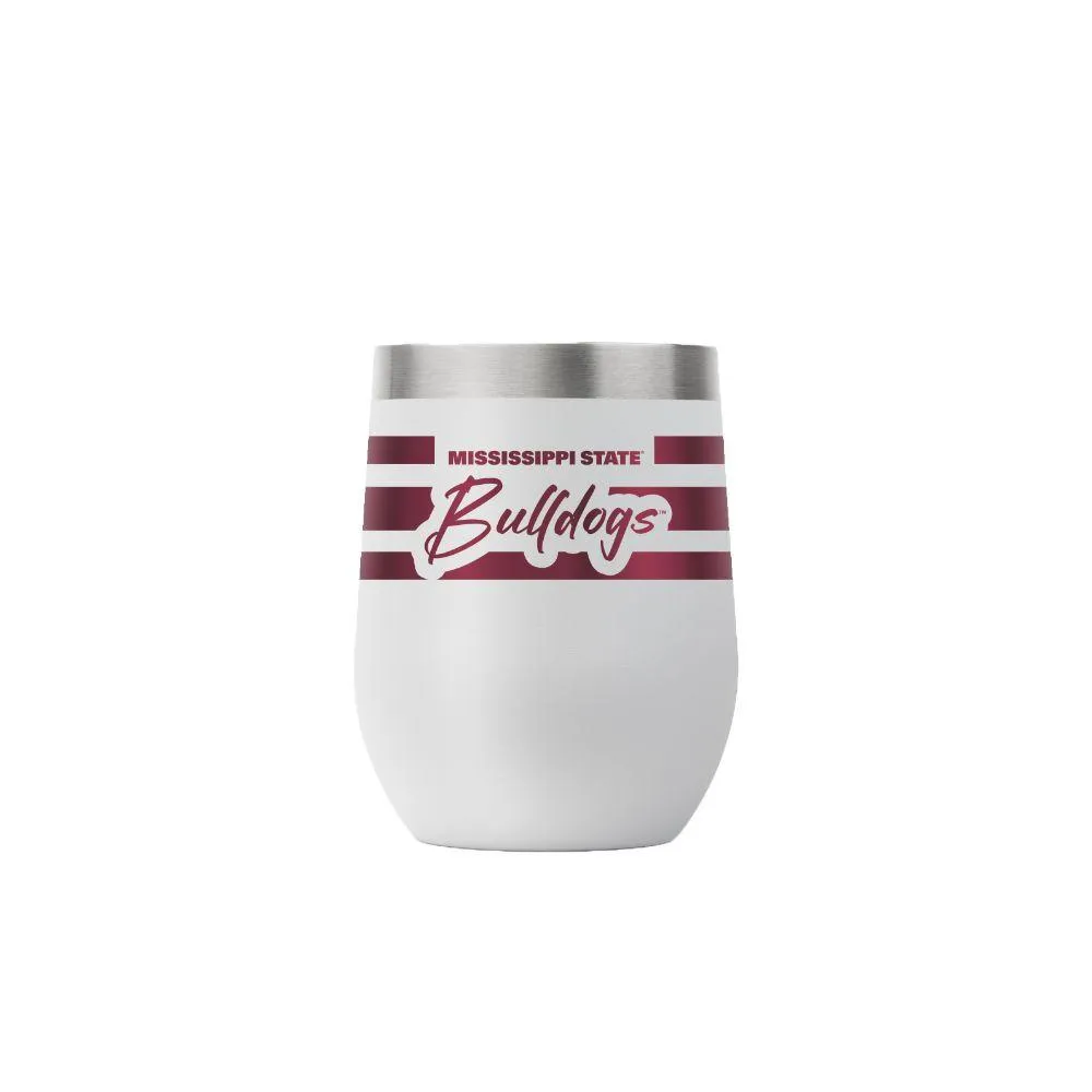  Bulldogs | Mississippi State Gametime Sidekicks 12oz Script Stripe Stemless Tumbler | Alumni Hall