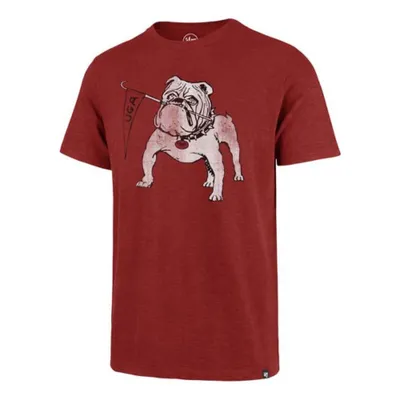 Dawgs | Georgia 47 ' Brand Vintage Dog Flag Scrum Tee Alumni Hall