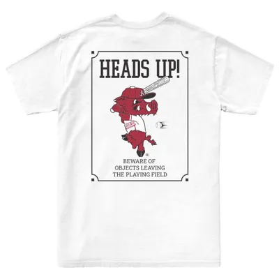 Razorbacks | Arkansas Hitting Ribby Heads Up Vintage Tee Alumni Hall