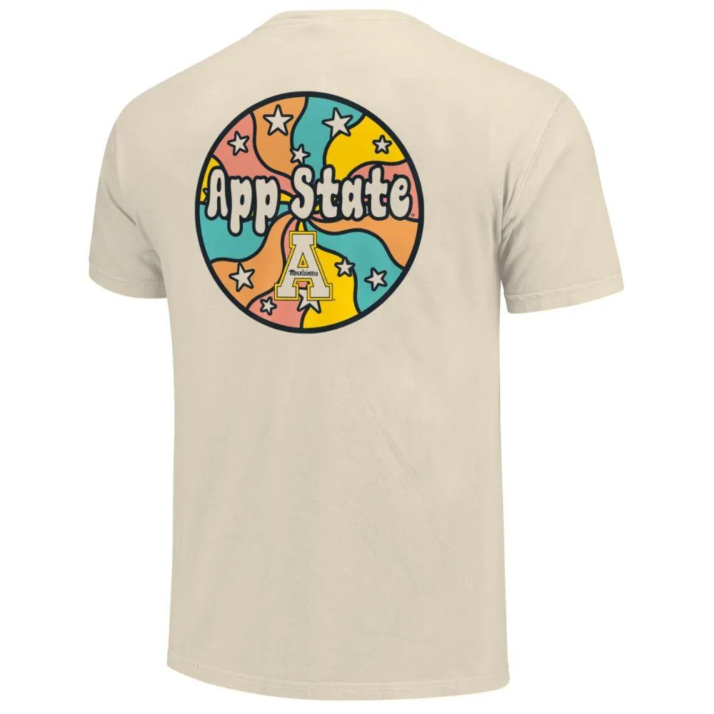 App | Appalachian State Retro Circle Stars Comfort Colors Tee Alumni Hall