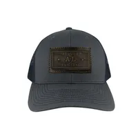  Aub | Auburn Rectangle Leather Patch Trucker Hat | Alumni Hall