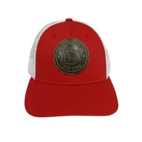  Dawgs | Georgia Bulldog Circle Leather Patch Trucker Hat | Alumni Hall