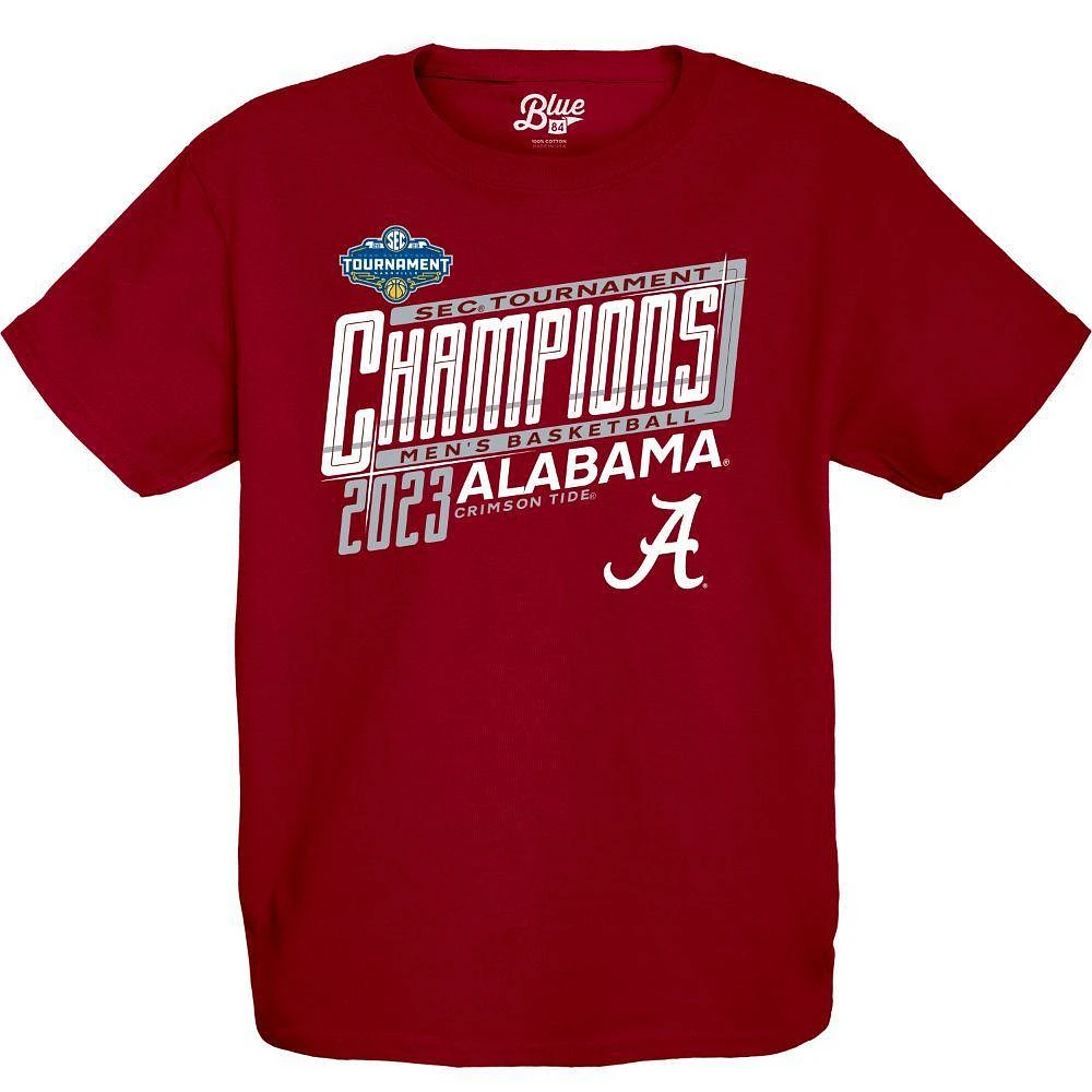 Alabama YOUTH Locker Room 2023 SEC Tournament Champ Tee