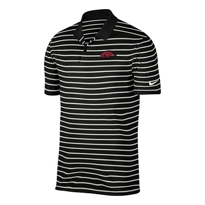 Arkansas Nike Golf Victory Stripe Polo