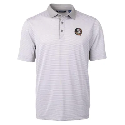 Florida State Cutter & Buck Eco Pique Micro Stripe Polo