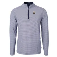 ETSU Cutter & Buck Eco Pique Micro Stripe 1/2 Zip