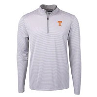 Tennessee Cutter & Buck Eco Pique Micro Stripe 1/2 Zip