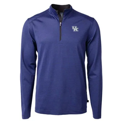 Cats | Kentucky Cutter & Amp ; Buck Eco Pique Micro Stripe 1/2 Zip Alumni Hall