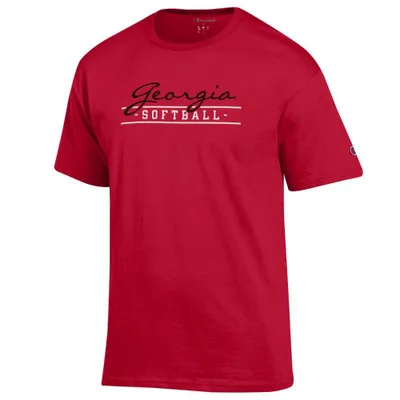 Dawgs | Georgia Champion Women's Script Bar Softball Tee Alumni Hall