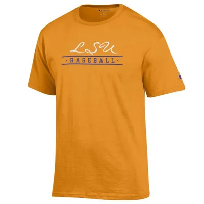 Lsu | Champion Women's Script Bar Softball Tee Alumni Hall