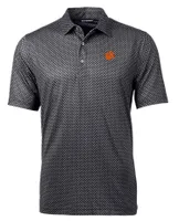 Clemson | Cutter & Amp ; Buck Banner Print Polo Alumni Hall