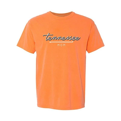 Tennessee Summit Script Over Mom Bar Comfort Colors Tee