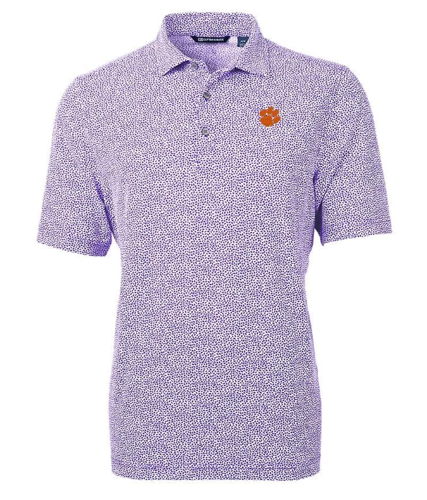 Clemson | Cutter & Amp ; Buck Eco Botanical Print Polo Alumni Hall