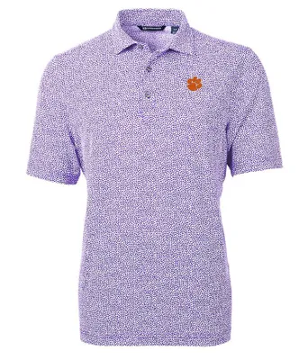 Clemson | Cutter & Amp ; Buck Eco Botanical Print Polo Alumni Hall