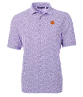 Clemson | Cutter & Amp ; Buck Eco Botanical Print Polo Alumni Hall