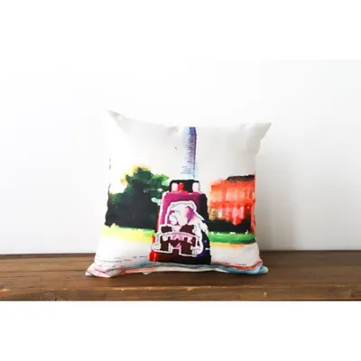  Bulldogs | Mississippi State Watercolor Cowbell Pillow | Alumni Hall