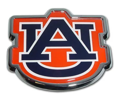  Aub | Auburn Color Chrome Auto Emblem | Alumni Hall