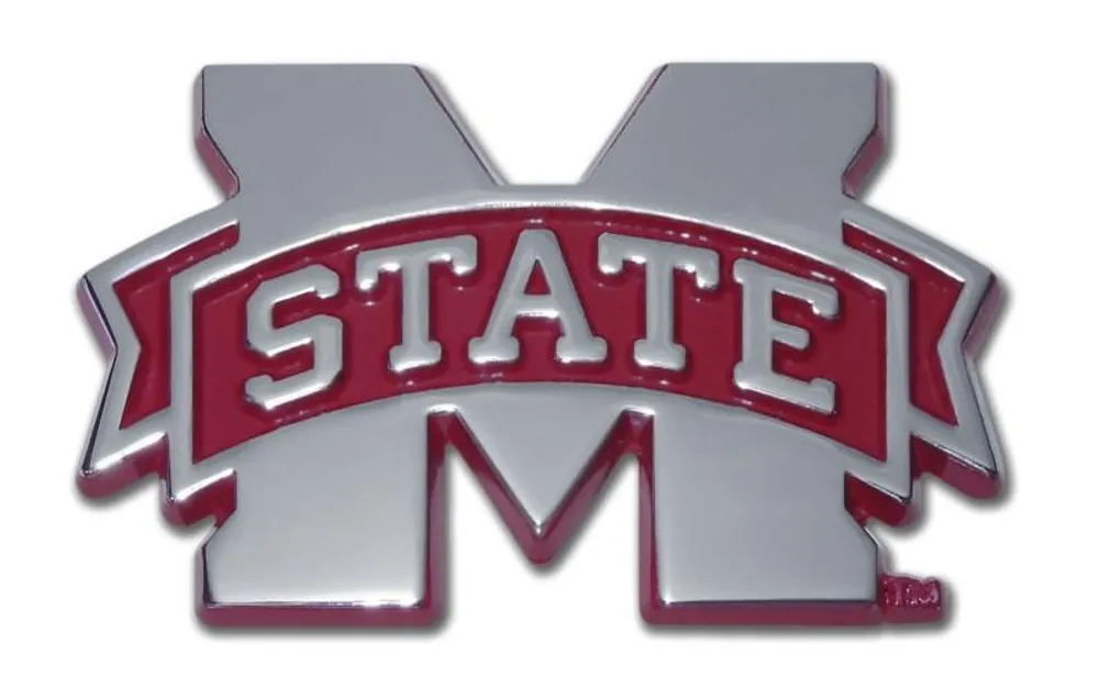  Bulldogs | Mississippi State Color Chrome Auto Emblem | Alumni Hall