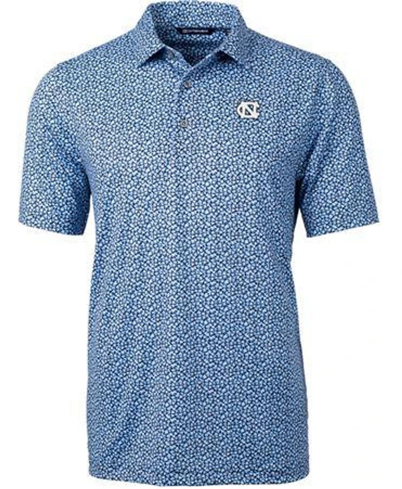 UNC Cutter & Buck Pike Magnolia Print Polo