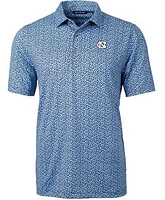 UNC Cutter & Buck Pike Magnolia Print Polo