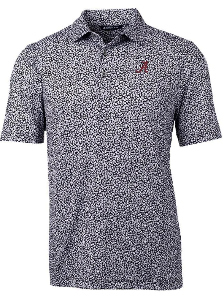 Bama | Alabama Cutter & Amp ; Buck Pike Magnolia Print Polo Alumni Hall