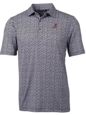 Bama | Alabama Cutter & Amp ; Buck Pike Magnolia Print Polo Alumni Hall