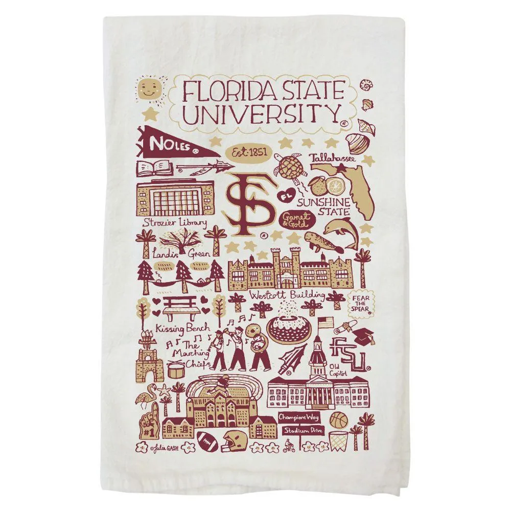  Fsu | Florida State Julia Gash Tea Towel | Alumni Hall