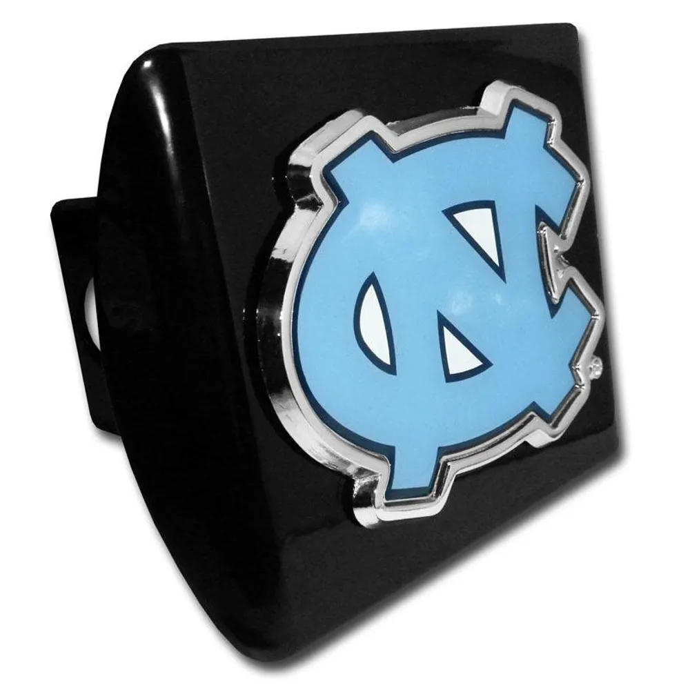  Unc | Carolina Color Emblem Black Metal Hitch Cover | Alumni Hall