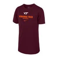 Hokies | Virginia Tech Nike Youth Baseball Legend Tee Alumni Hall