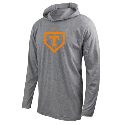 Vols | Tennessee Nike Baseball Dri- Fit Hoodie Tee Alumni Hall