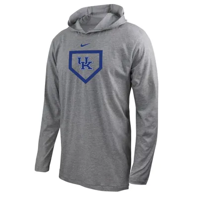 Cats | Kentucky Nike Baseball Dri- Fit Hoodie Tee Alumni Hall
