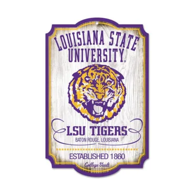  Lsu | Lsu 11  X 17  Vault Wood Sign | Alumni Hall