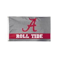  Bama | Alabama 3 ' X 5 ' Houndstooth House Flag | Alumni Hall