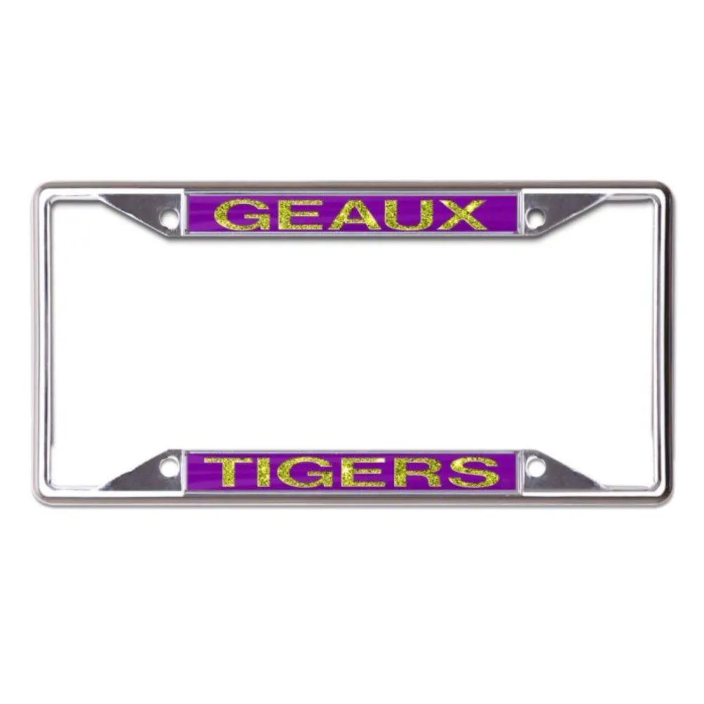  Lsu | Lsu Glitter Geaux Tigers License Plate Frame | Alumni Hall