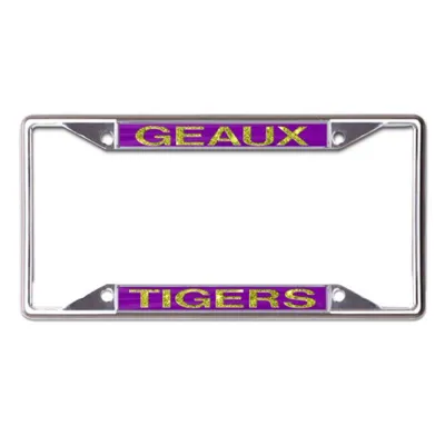  Lsu | Lsu Glitter Geaux Tigers License Plate Frame | Alumni Hall