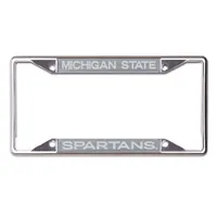  Spartans | Michigan State Frosted License Plate Frame | Alumni Hall