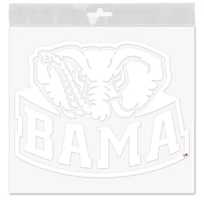  Bama | Alabama 12  X 12  White Bama Decal | Alumni Hall