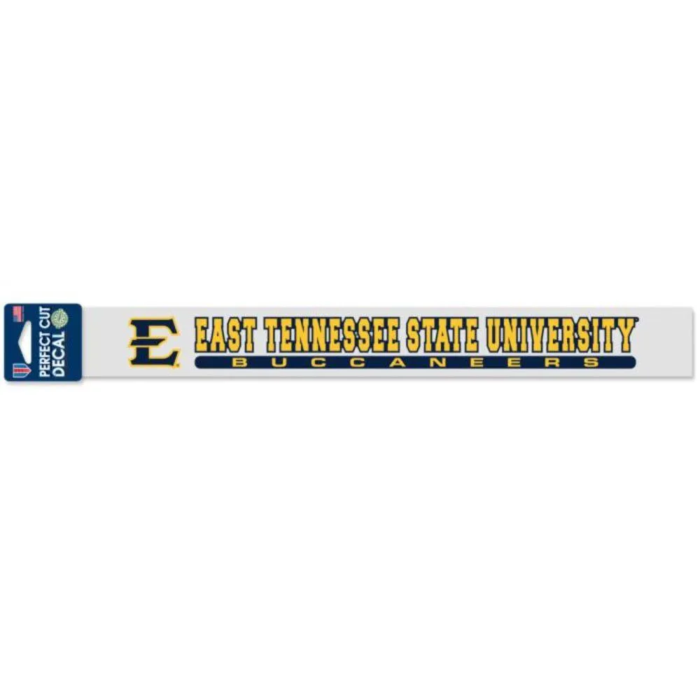  Bucs | Etsu 2  X 17  Strip Decal | Alumni Hall