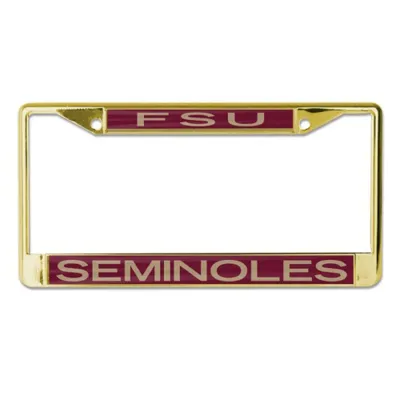  Fsu | Fsu Seminoles Gold License Plate Frame | Alumni Hall