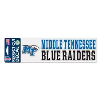  Mtsu | Mtsu 3  X 10  Blue Raiders Decal | Alumni Hall