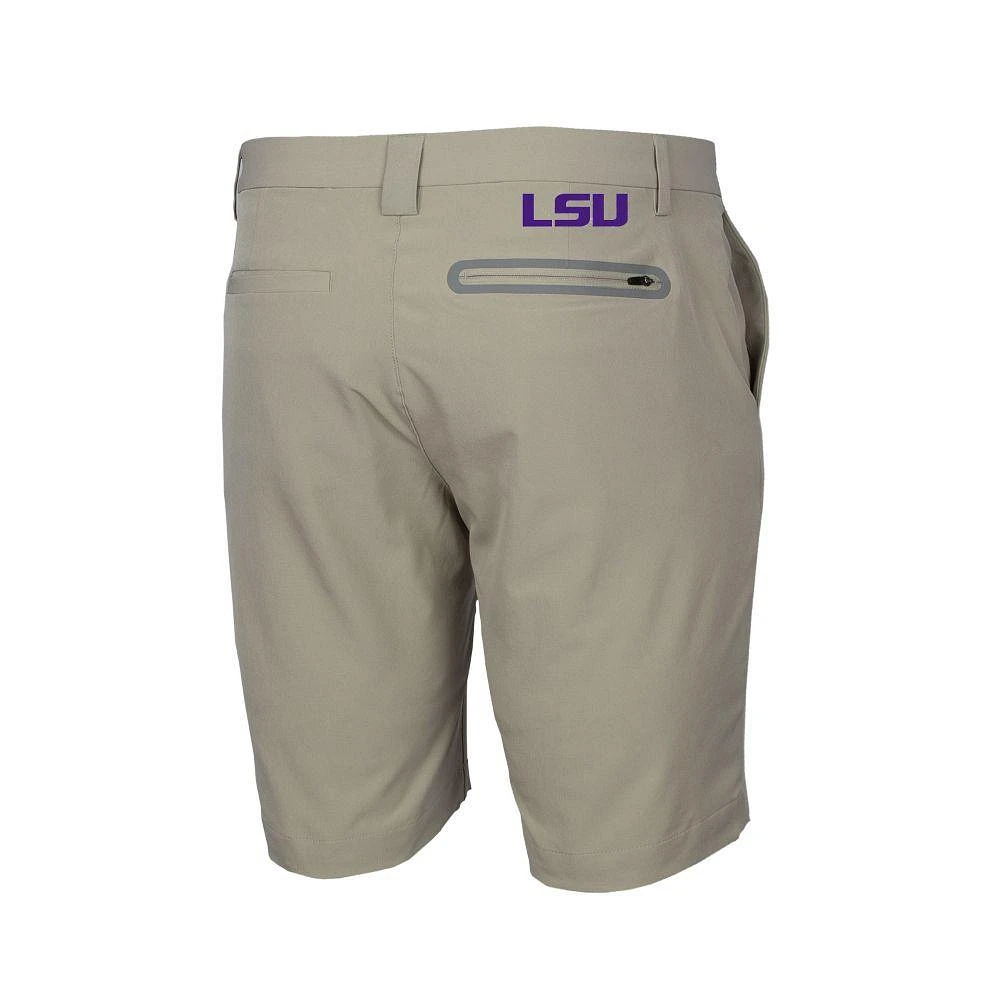 LSU Cutter & Buck Bainbridge Sport Tech Shorts