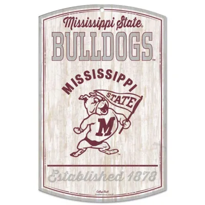  Bulldogs | Mississippi State 11  X 17  Vault Wood Sign | Alumni Hall