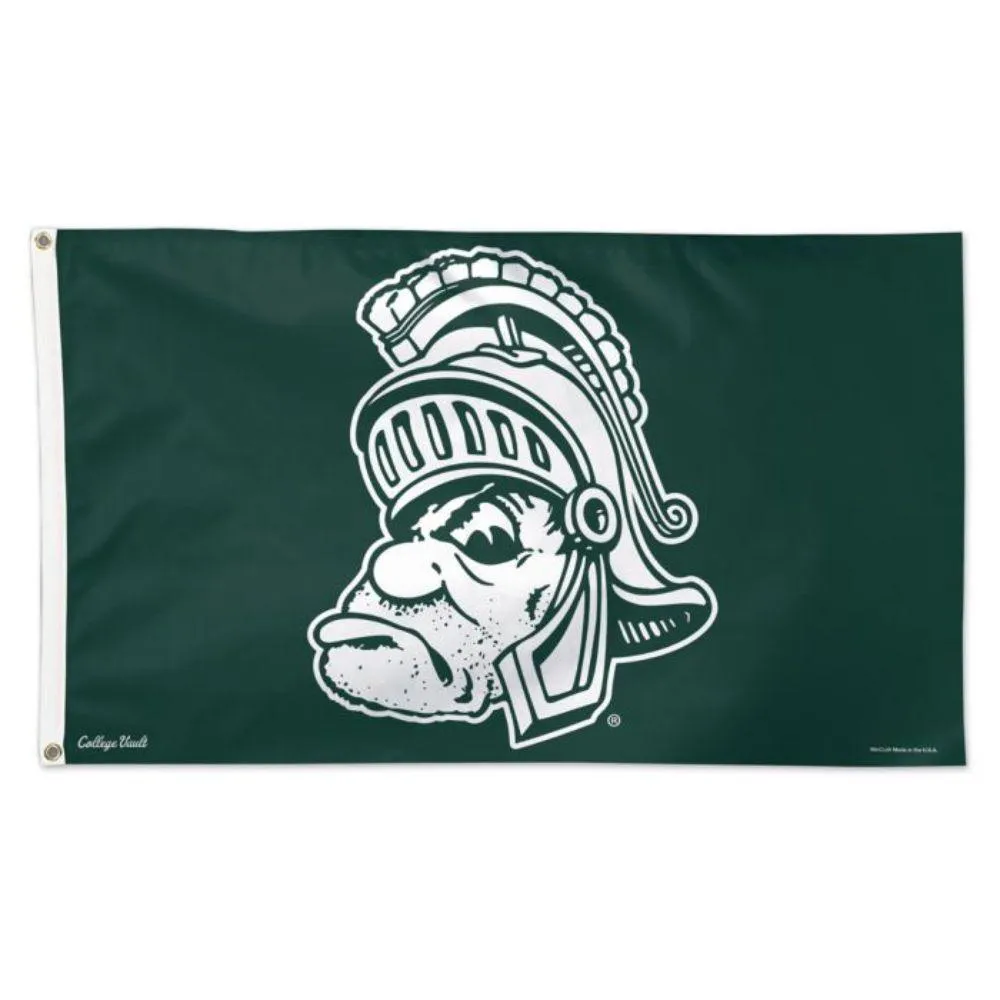 Michigan State Spartan Helmet Alumni Flag - 3' x 5