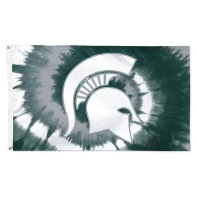  Spartans | Michigan State 3 ' X 5 ' Tie Dye House Flag | Alumni Hall