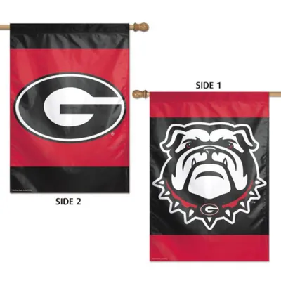  Dawgs | Georgia 28  X 40  Vertical House Flag | Alumni Hall