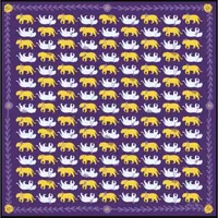  Lsu | Spirit Tiger In Purple And Gold Scarf Bandana | Alumni Hall