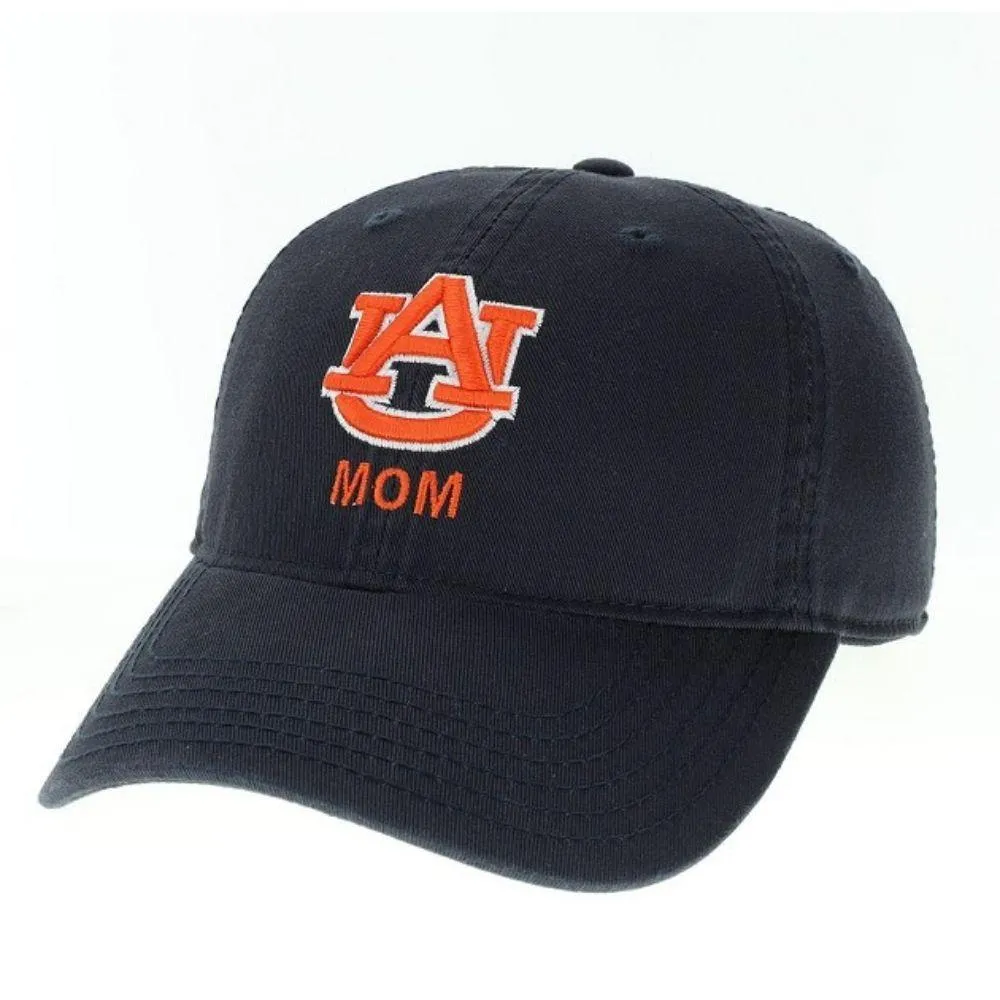  Aub | Auburn Legacy Logo Over Mom Adjustable Hat | Alumni Hall