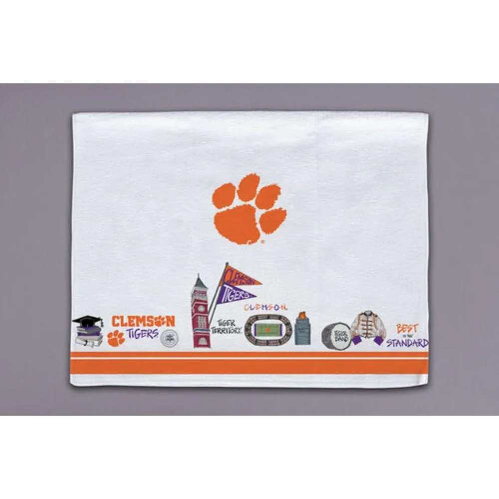  Clemson | Clemson Magnolia Lane 16  X 26  Hand Towel | Alumni Hall